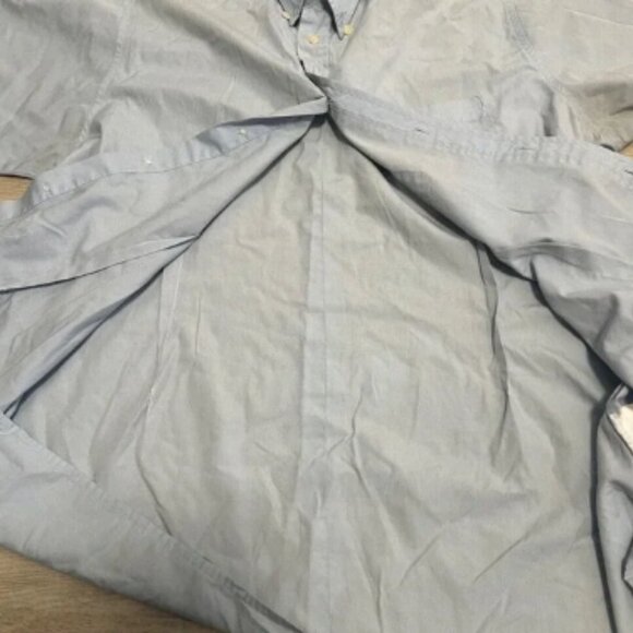 Ben Sherman Button Down Shirt Short Sleeve Light Blue XL Mens Vtg Punk Oi! GBh‎ - Picture 6 of 8
